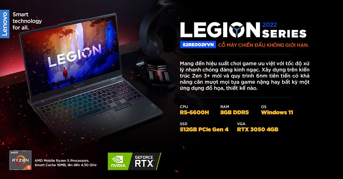 Legion 5 15ARH7 82RE002VVN