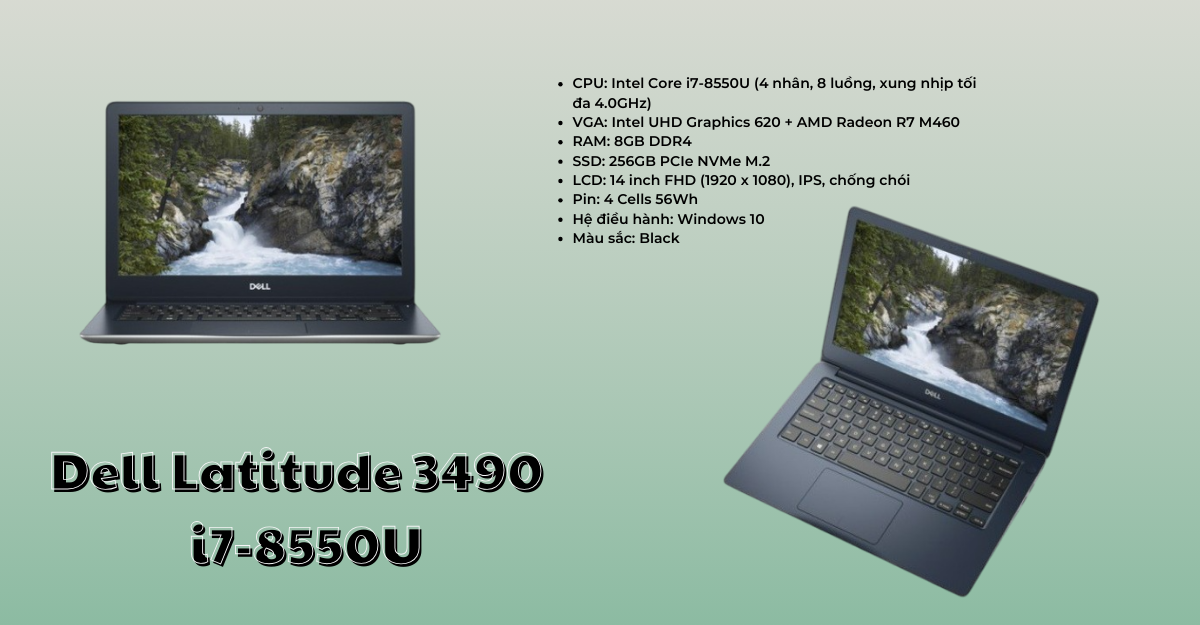 Dell Latitude 3490: i7-8550U